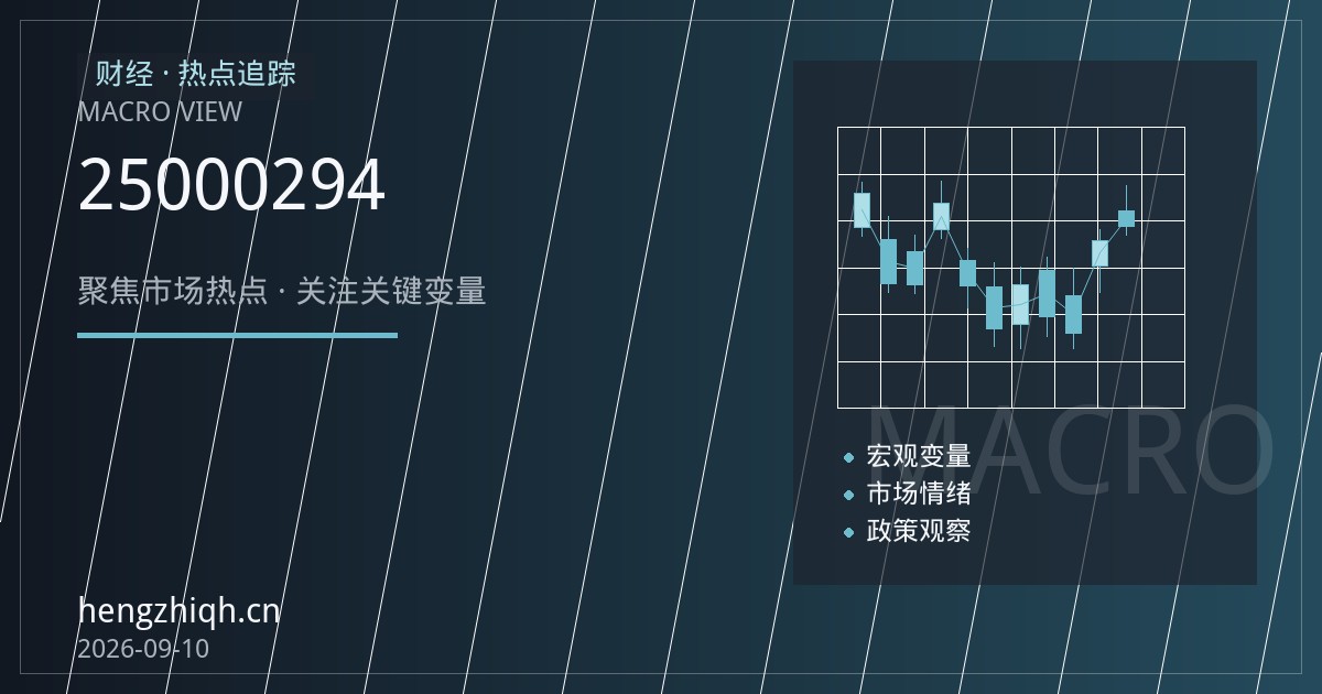 恒指期货夜盘失守25000点，低水294点创近期极值